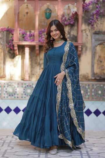 PREMIUM DESIGNER GOWN WITH DUPATTA