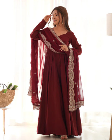 PREMIUM DESIGNER GOWN WITH DUPATTA