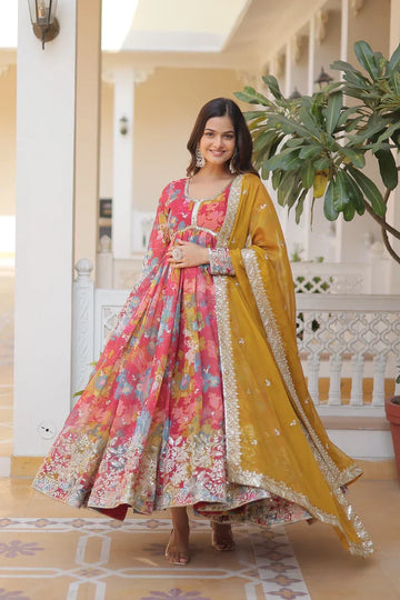 PREMIUM DESIGNER GOWN WITH DUPATTA