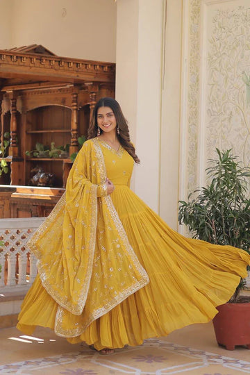 PREMIUM DESIGNER GOWN WITH DUPATTA
