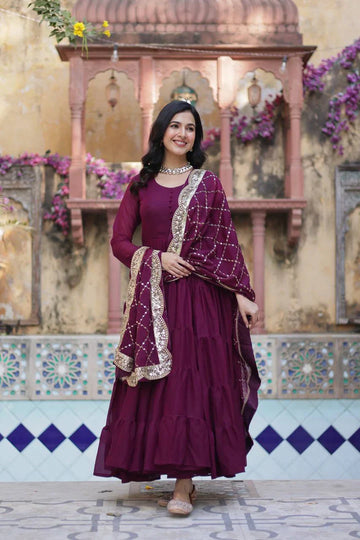 PREMIUM DESIGNER GOWN WITH DUPATTA