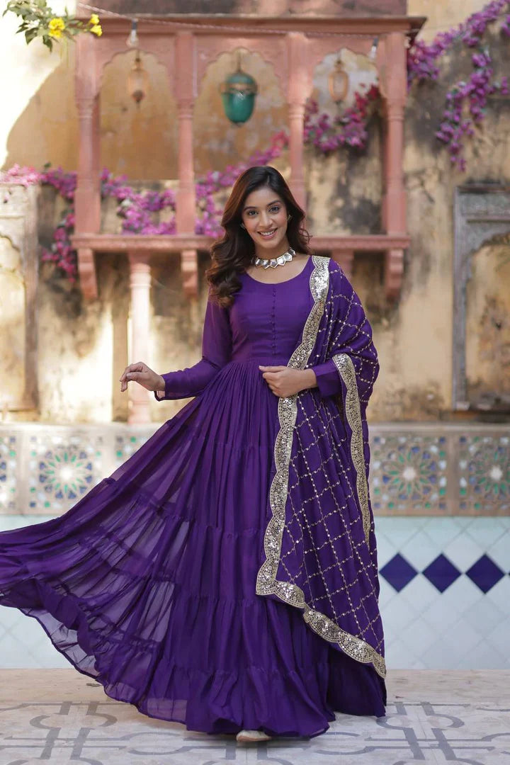 PREMIUM DESIGNER GOWN WITH DUPATTA