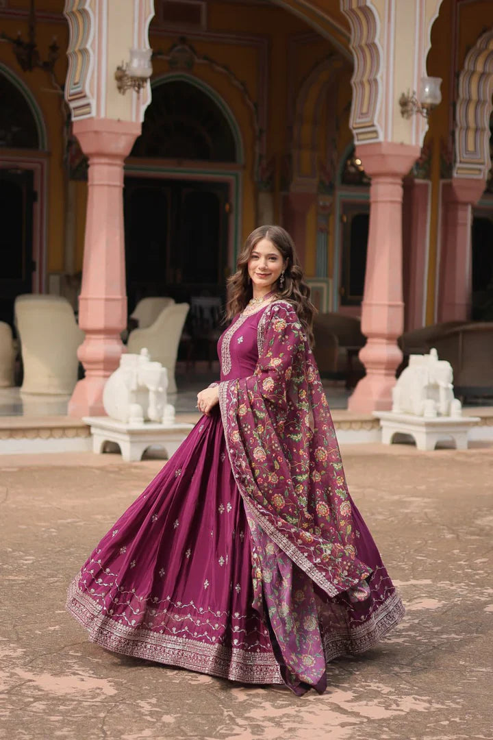 PREMIUM DESIGNER GOWN WITH DUPATTA