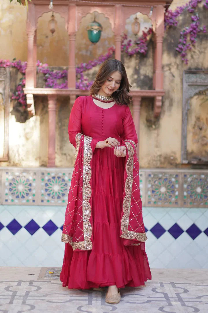 PREMIUM DESIGNER GOWN WITH DUPATTA