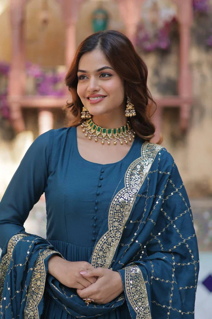 PREMIUM DESIGNER GOWN WITH DUPATTA