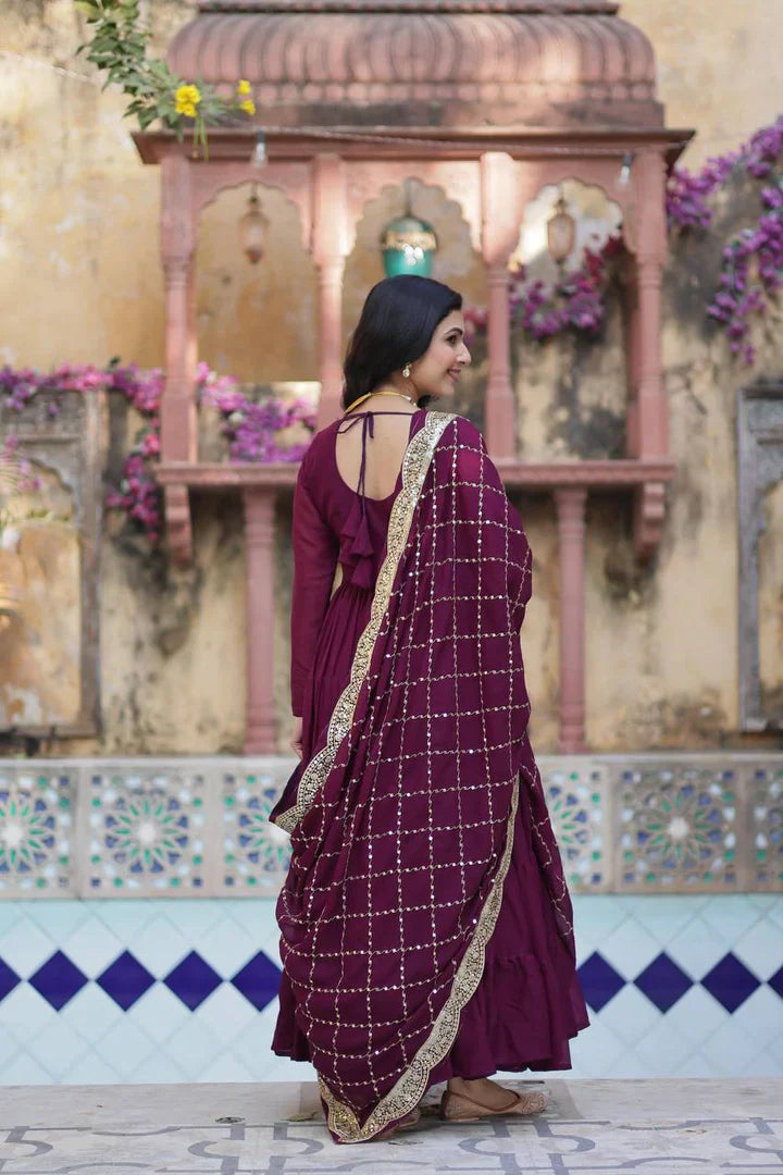 PREMIUM DESIGNER GOWN WITH DUPATTA