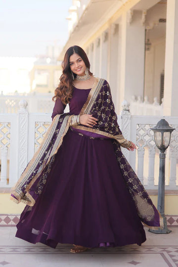PREMIUM DESIGNER GOWN WITH DUPATTA