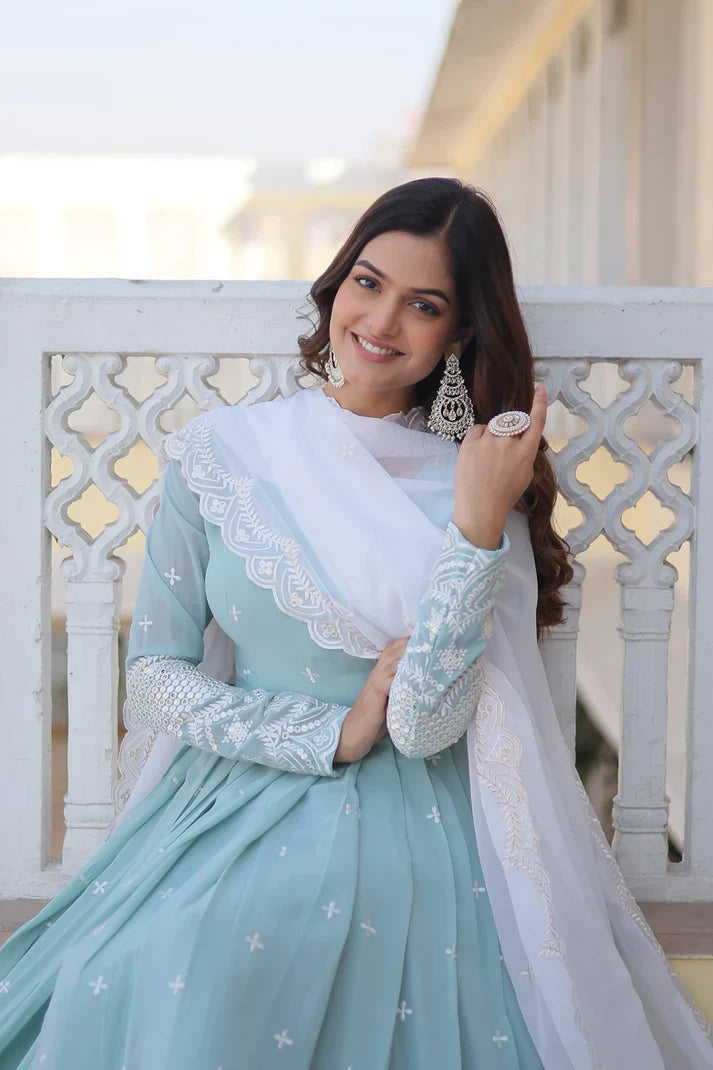 PREMIUM DESIGNER GOWN WITH DUPATTA