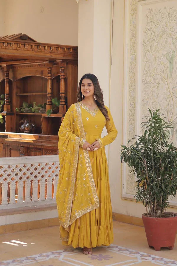 PREMIUM DESIGNER GOWN WITH DUPATTA