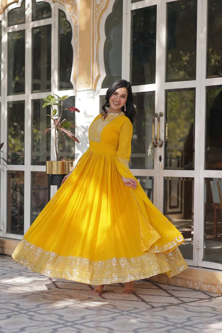 PREMIUM DESIGNER GOWN WITH DUPATTA